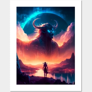 Cosmic Chaos: Magical Landscapes Posters and Art